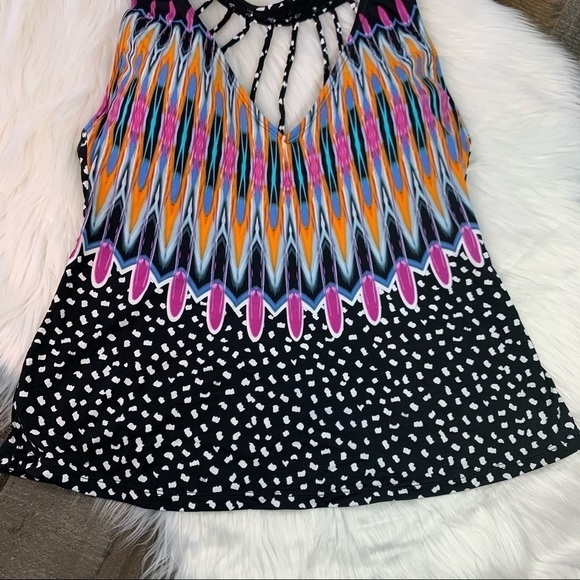 NWOT Bar III Strappy Back Tankini Medium - Picture 4 of 9